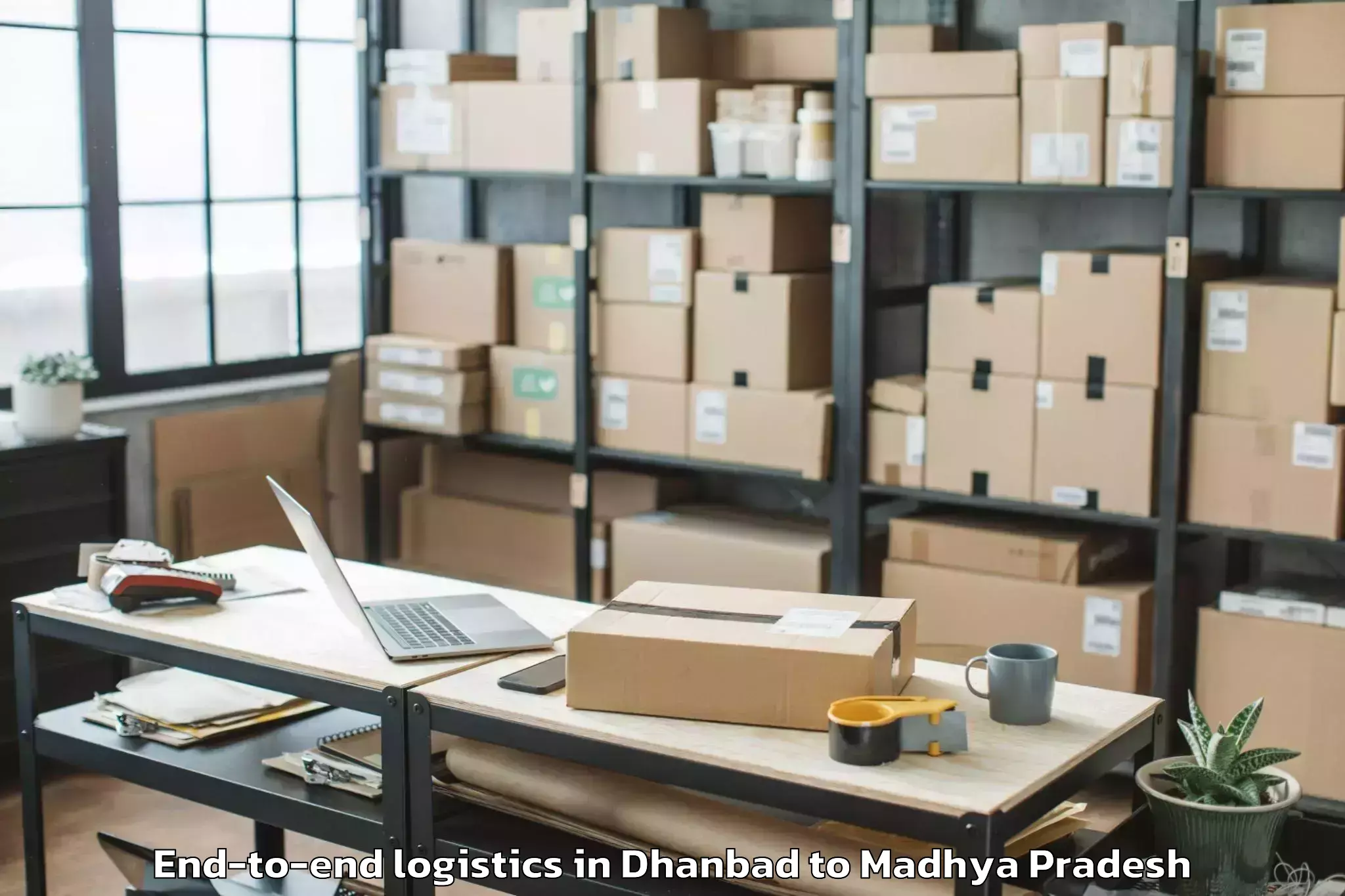 Quality Dhanbad to Raghogarh Vijaypur End To End Logistics